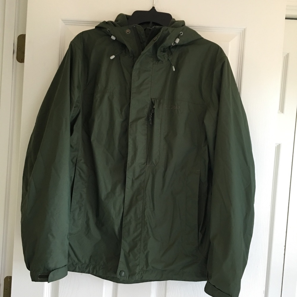 Stowaway Rain Jacket With Gore-Tex Mens Green-SZ S